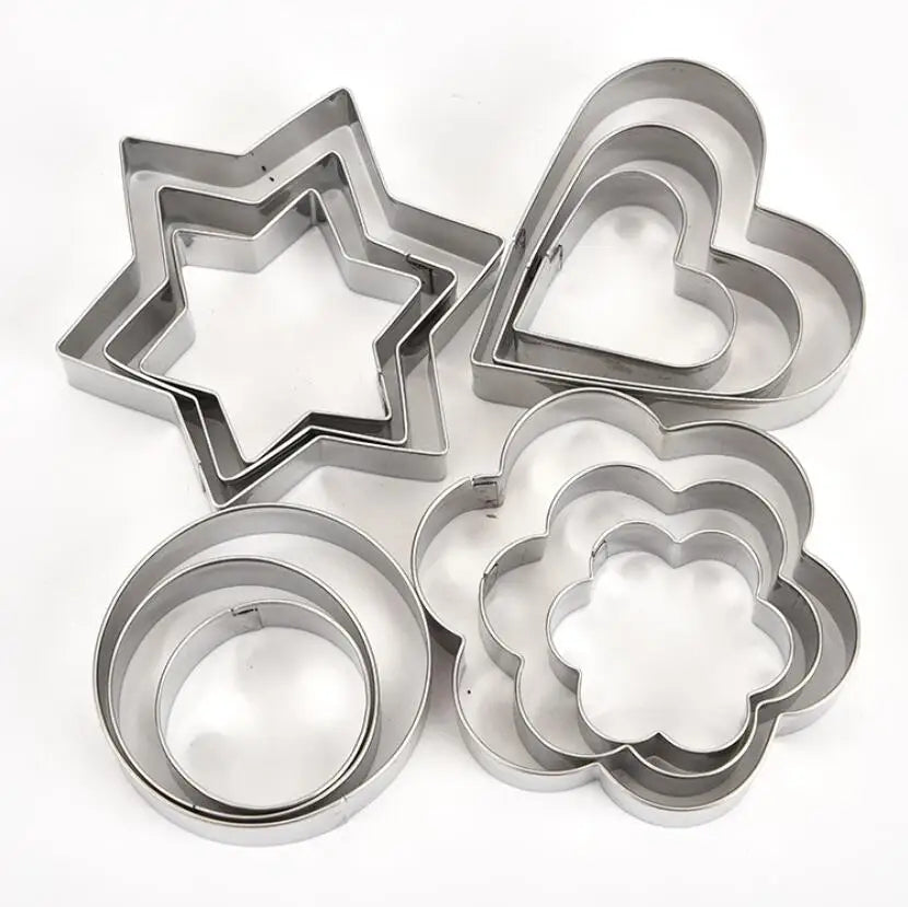 3pcs/Set di Stampi per Biscotti in Acciaio Inossidabile – Creativi e Pratici!